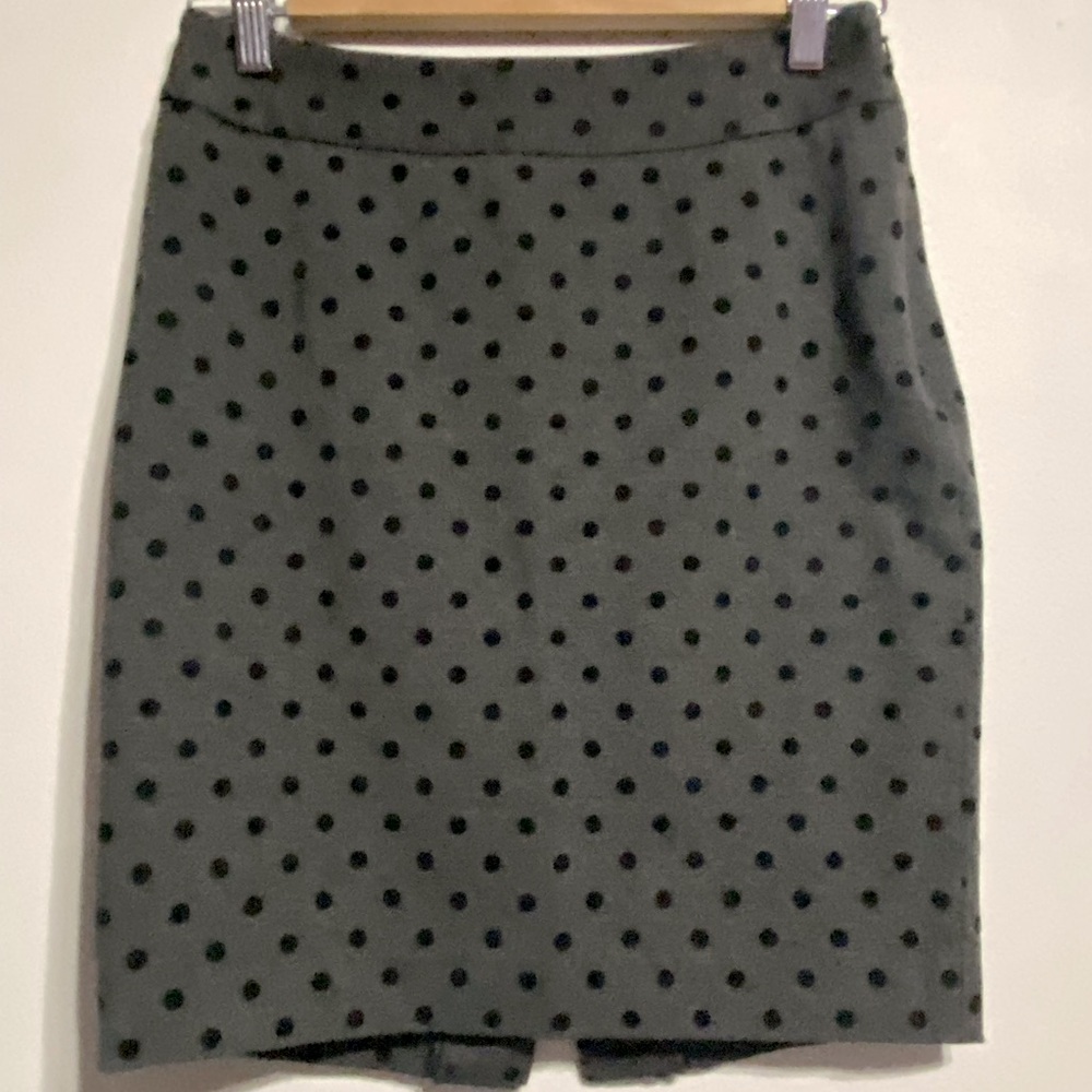 Polka dot pencil skirt